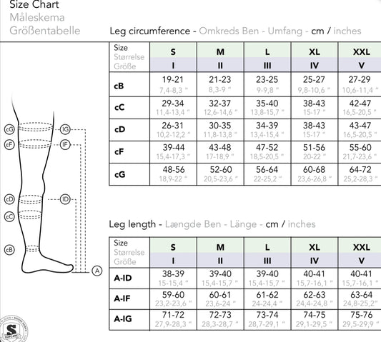 Medisinske støttestrømper grad 2 (23 - 32 mmHg) - flere design