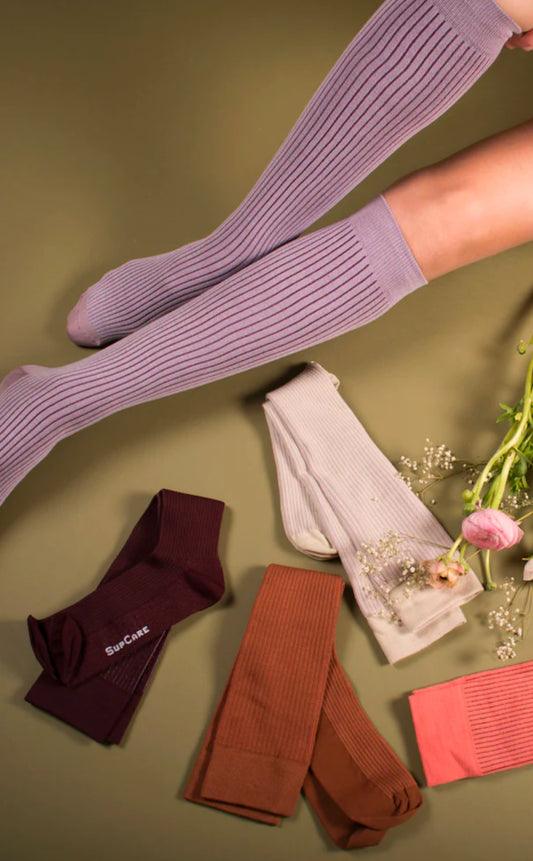 Støttestrømpe valuepack bambus fleur