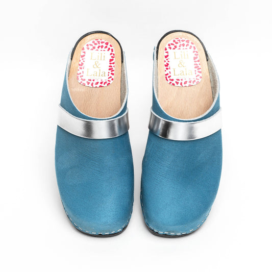 Lili &amp;Lala Uppsala work shoes turquoise and silver