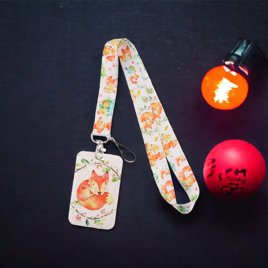 ID card holder vintage fox